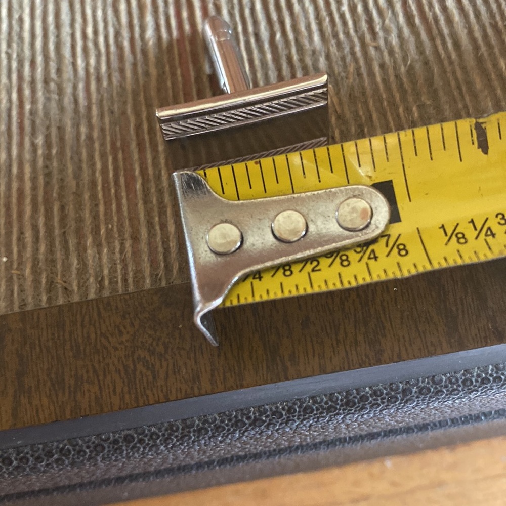 Vintage Shields Marked Rectangular Silver Mid-Cen… - image 6